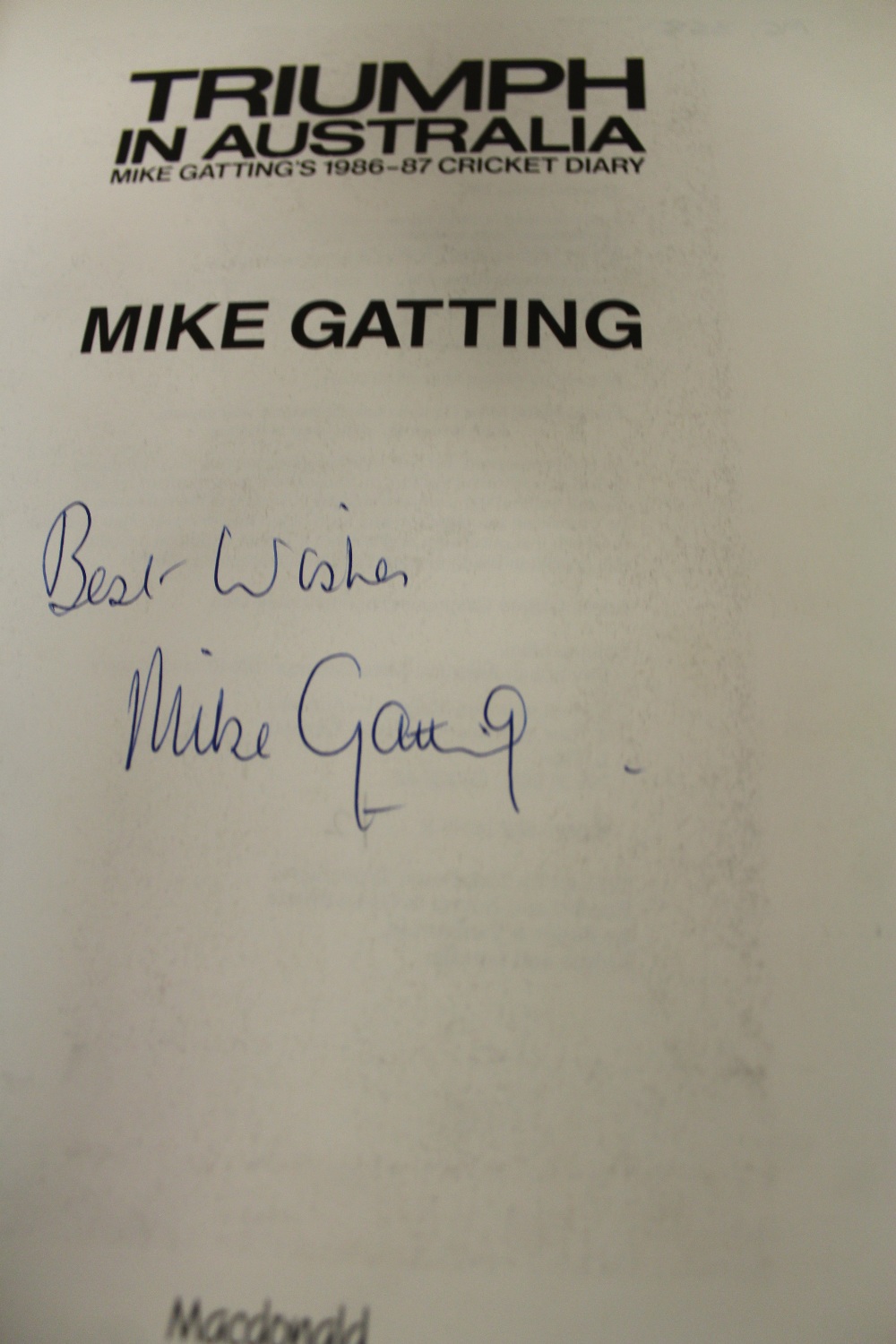 Atherton [Mike] - Opening Up, signed first edition and eight other signed first edition books, - Image 9 of 10