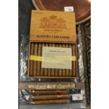 Box of 25 Cigars from Oud-Kampen 'Sumatra cum Laude' and boxed William II Churchill Cigar and 3