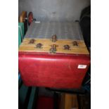 Vintage Aluminium and Plywood Fishing Seat Box, Vintage Open Fishing Creel, 2 Modern Medium sized
