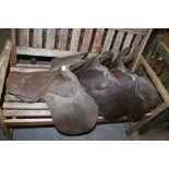 Set of 3 Horse Saddles