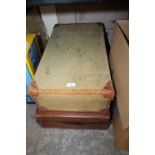 Canvas and Leather Trunk and Contents