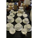 Shelley 'Blue Iris' part tea service