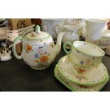 Shelley 'Posie Spray' part tea service A/F