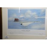 Limited Edition Print "Concorde Coming Home " by Anthony Hansard signed by the Artist and the