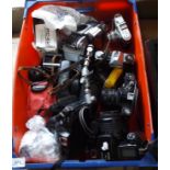 Quantity of 35mil Reflex Cameras, Olympus, Zenit, Cannon, etc