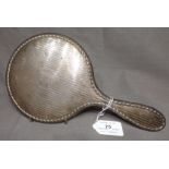 1920's Silver Backed Dressing Table Hand Mirror