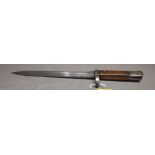 1888 Austrian Short Rifle Bayonet 15" long overall