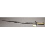 Egyptian Snider Sword Bayonet with Yakatan Blade and Brass Hilt 27" long overall