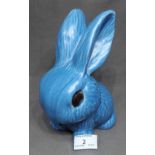 8" Blue Sylvac Rabbit, Number 1027