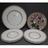 Collection of Wedgwood Plates including dinner plates and large serving plates and a single