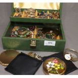 Jewellery Box containing a Quantity of Costume Jewellery