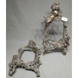 Pair of Art Nouveau Photograph Frames marked Beatrice number 1007A (one stand missing)