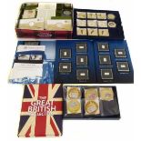 A collection of commemorative coinage mainly GB in cases No condition reports for this sale.