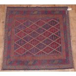 Tribal Gazek rug 109 x 110. No condition reports for this sale.