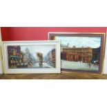 J. Nickson, Liverpool Central Station, oil. No condition reports for this sale.