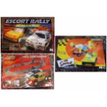 Escort Rally Scalextric set (c.672 Escort), Fast Lane Racing Twin Loop racing set and The Simpons