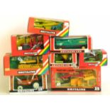 Eight Britains boxed Diecast farm toys to include models 9574, 9567, 9541, 9543, 9521, 9558, 9538,