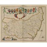 Johannes Blaeu (Dutch, 1596-1673), Suffolk, Suffolcia Vernacule Suffolke, published Amsterdam, 1646,