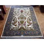 Modern Persian style rug, creme, 170 x 240. No condition reports for this sale.