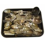 A mixed assortment of silver plated cutlery No condition reports for this sale.