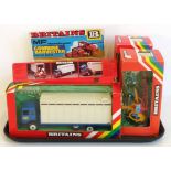 Four Britains boxed Diecast farm toys to include models 9570, 9578, 9511 and 9580. No condition