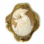 A cameo with a pinchbeck mount No condition reports for this sale.