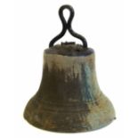 Bronze half cut bell dimaeter 12". No condition reports for this sale.