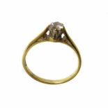 0.25ct 18ct gold diamond ring. No condition reports for this sale.