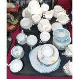 Approximately forty pieces Aynsley 'Flying Wild' tea ware and a quantity of white Aynsley tea