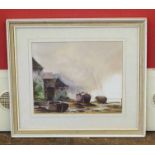 Paul Telson, Beached boats, watercolour. No condition reports for this sale.