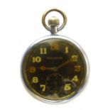 Jaeger-Le-Coultre military pocket watch marked with Broad Arrow G.S.T.P 232337 XX No condition