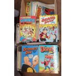 A quantity of dandy and Beano comics (1990s), a quantity of 1980's and 1990s Beano and Dennis The