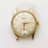 9ct gold gent's vintage wristwatch (Limit) No condition reports for this lot.