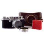 Leica IIIF Black Dial camera, serial number 535333 circa 1950-51, fitted with Summarit f=5cm 1:1,5