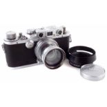 Leica IIIB Model G Camera 1938, serial number 284373, with Summitar f=5cm 1:2 lens number 507154,