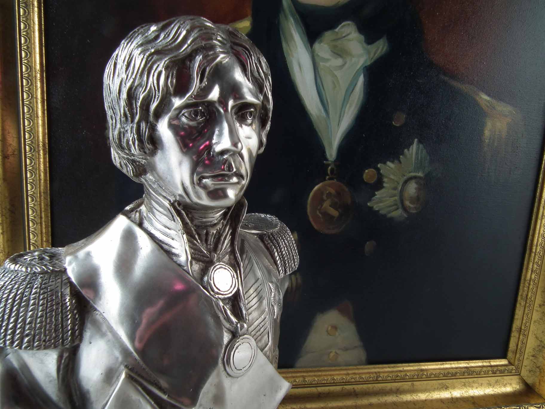 Ronald Fountain (of Glossop) Horatio Nelson portrait, oil on canvas, 61cm x 51cm together with a - Image 3 of 4