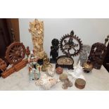 Brass Buddha, various Hindu icons etc. Unfortunately we are unable to do condition reports and extra