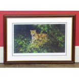 After David Shepherd, "Jaguar" Large framed signed limited edition Unfortunately we are unable to do