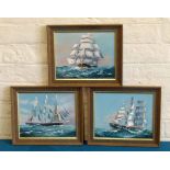 George Horne 20th century maritime scenes, oil on board (3) Unfortunately we are unable to do