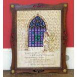 Pokerwork framed plaque Unfortunately we are unable to do condition reports and extra images for our