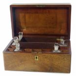 Mahogany chemists/doctors box partly complete inside Unfortunately we cannot do condition reports
