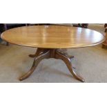 Oval Ercol coffee table 120 x 76cm. Unfortunately we cannot do condition reports for this sale.