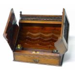 Oak Arts & Craft letter writing cabinet Unfortunately we cannot do condition reports for this sale.