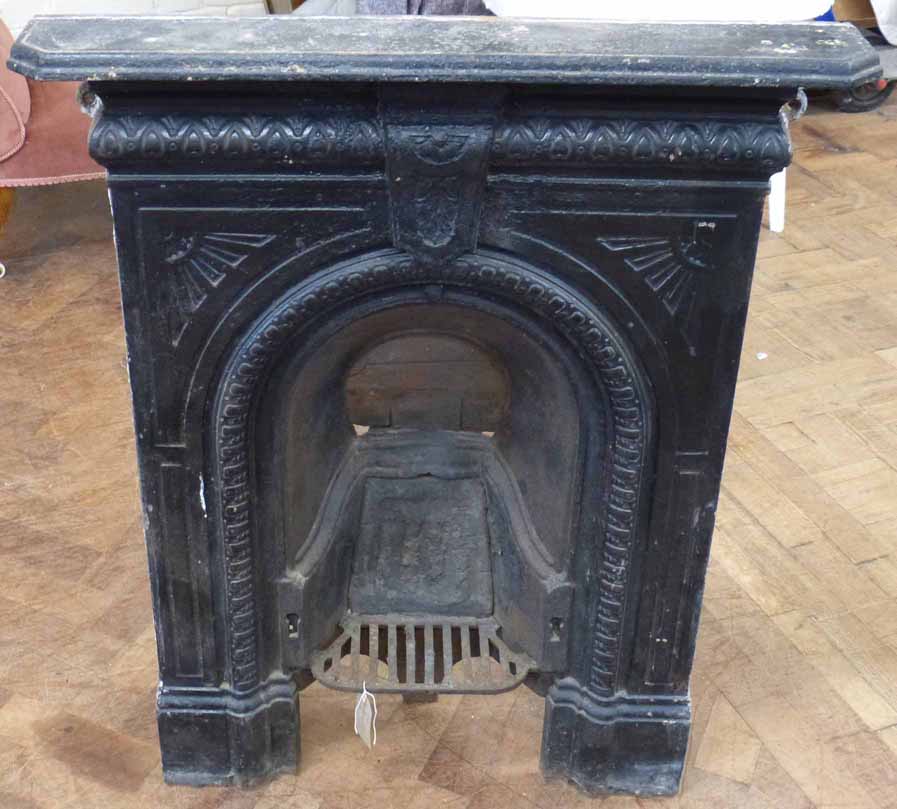 Cast iron fire surround. Unfortunately we cannot do condition reports for this sale.