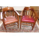 Pair of early 20th century style office / boardroom chairs. Unfortunately we cannot do condition