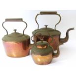 3 copper kettles Unfortunately we cannot do condition reports for this sale.