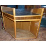 U shaped counter/display cabinet having frosted privacy section to the upper portion 165cm wide