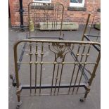 Victorian brass single bestead. Unfortunately we cannot do condition reports for this sale.