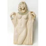 Nefertiti Egyptian resin nude wall plaque Unfortunately we are not doing condition reports on this