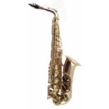 Trevor James The Horn Alto saxophone, serial number T05272, 63cm high, with hard in case and